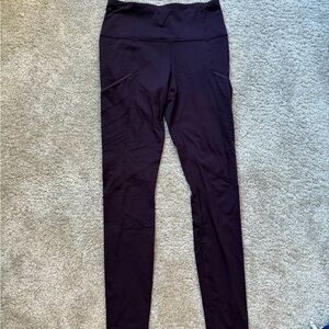 Lululemon Eggplant Leggings with Pockets 25”
